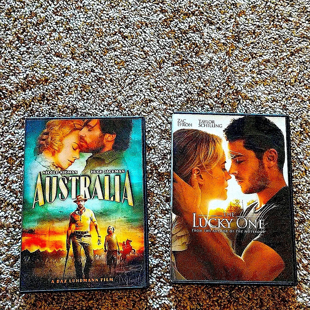 Australia and Lucky One movies on DVD